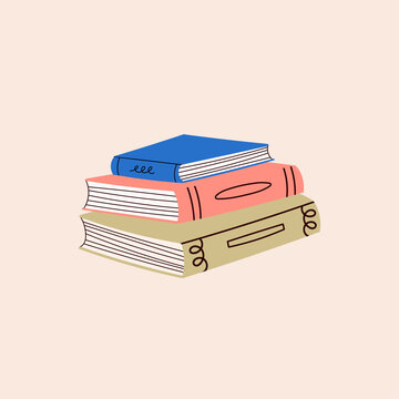 3 Old Books Stacked on Each Other Graphic by Mint Pixels