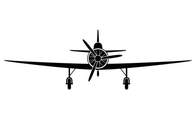 Vintage old war propeller fighter plane © emilio100