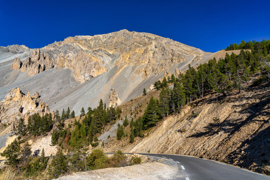 The Deserted Casse and the Izoard Pass in the french Alps, France.