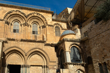 top tourist attractions in Jerusalem. Lots of people, hot sunny day