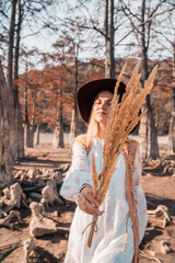 Obraz premium Travel to the south of Russia. Female portrait