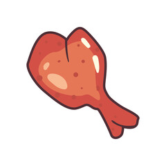 Naklejka premium Isolated chicken icon