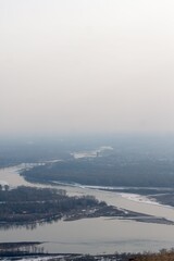 misty morning on the river