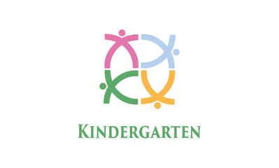 Kindergarten Logo , Kita - obrazy, fototapety, plakaty
