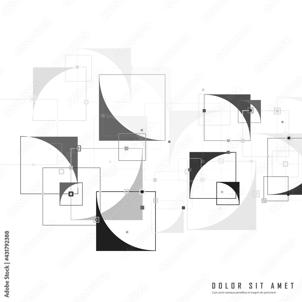 Aufkleber abstract with square connect for banner design. abstract geometric background. geometric shape logo 