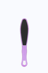 Foot pedicure file with plastic handle - Text space
