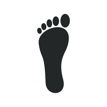 simple footprint and footprint icon