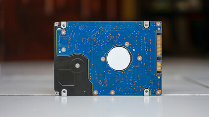 close up of disk drive