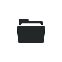 Simple folder icon for document storage