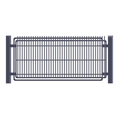 Automatic gate technology icon. Cartoon and flat of Automatic gate technology vector icon for web design isolated on white background