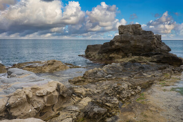 Nice beach landscape in summer