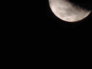 Moon dark night black white