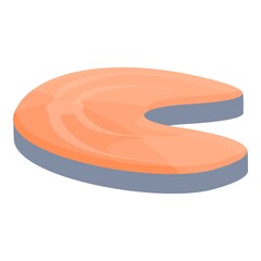 Grilled fish icon. Cartoon and flat of Grilled fish vector icon for web design isolated on white background