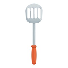 Grill spatula icon. Cartoon and flat of Grill spatula vector icon for web design isolated on white background