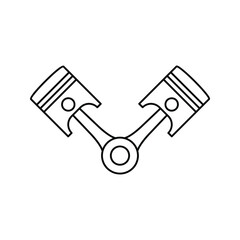 Piston icon. editable. vector illustration on white background