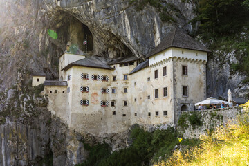 Castle Predjama at summer, Stone castle in Slovenia