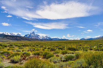 landscape with mountains and sky