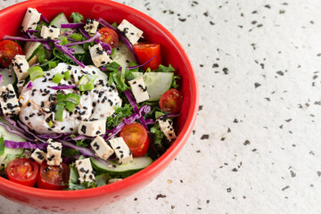ensalada de queso