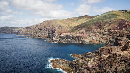 Fototapeta na wymiar Porto Santo is a Portuguese island 43 kilometres northeast of Madeira Island in the North Atlantic Ocean.