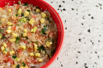 wok de quinoa y arroz