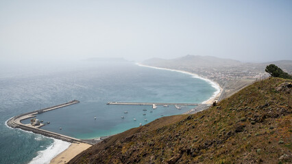 Porto Santo is a Portuguese island 43 kilometres northeast of Madeira Island in the North Atlantic Ocean.