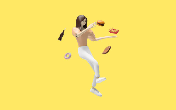 food 3d illustration