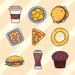 Food icon set