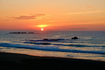 高知県サーフスポットの朝日