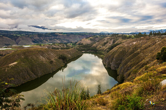 Laguna de Yambo en Salcedo, provincia de Cotopaxi