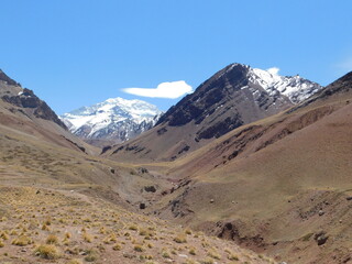 Aconcagua with clouds.