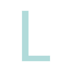 LETTER L SIMPLE CLIP ART VECTOR ILLUSTRATION