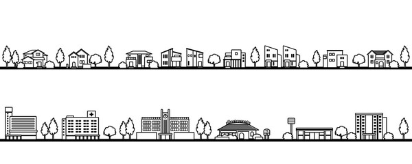 花火のあがる都市風景のイラスト モノクロの線画 Wall Mural Tukinoto 花火のあがる都市風景のイラスト モノクロの線画 Wall Mural Tukinoto
