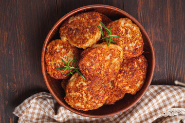 Juicy meat cutlets