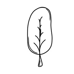 Tree Doodle vector icon. Drawing sketch illustration hand drawn cartoon line eps10