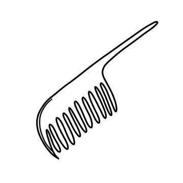 recommend clip art: Comb Doodle vector icon. Drawing sketch illustration hand drawn cartoon line eps10