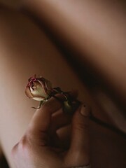 flower in hand