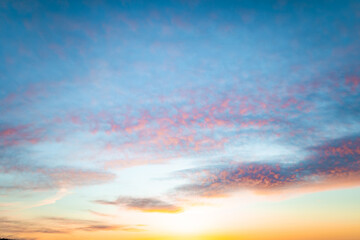 Fototapeta na wymiar Colorful sky landscape background texture