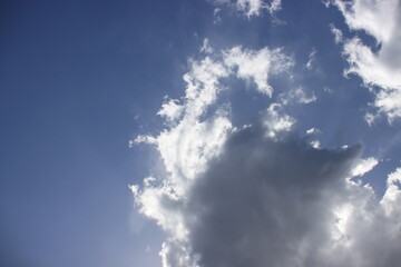 blue sky with clouds