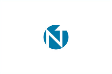 blue arrow logo letter n