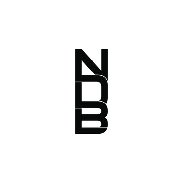 ndb letter original monogram logo design