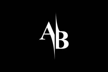 AB Monogram Logo Design
