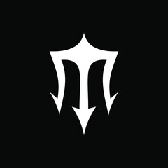 letter m logo design modern creative idea simple clean 