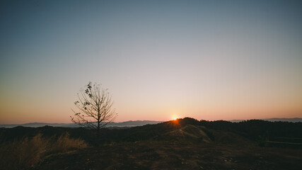 Obraz premium Travel on a high peak.