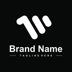 letter w logo design modern creative idea luxury