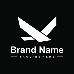 eagle logo design modern creative idea 