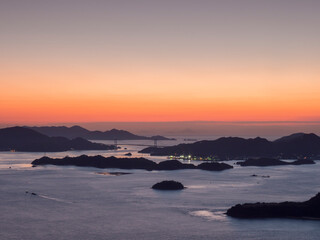 広島県三原市筆影山からの展望