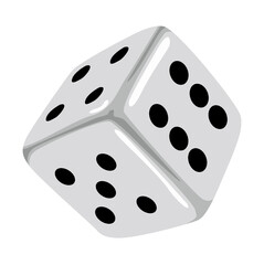 White Dice Vector