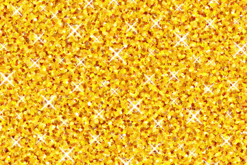 丸いラメのキラキラ背景　長方形　ゴールド