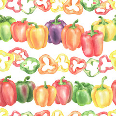 Pattern Colorful Pepper