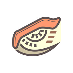 Robot eye or bionic eye vector icon. Also called artificial or mechanical eye. Visual prosthesis technology consist of iris, eyeball and lens. Concept of future, security, vision and cyber security.